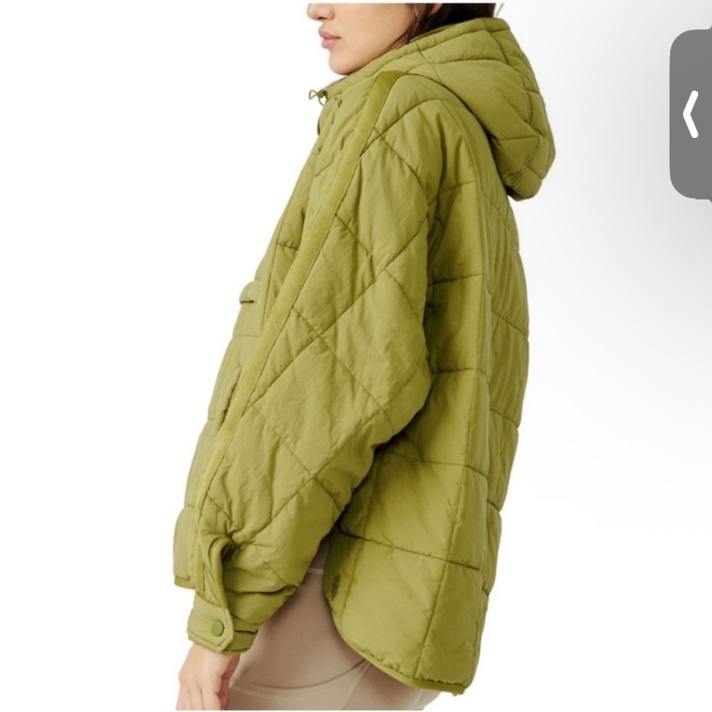Free People Movement Pippa Packable Pullover Puffer in Dusted Military - Picture 2 of 6